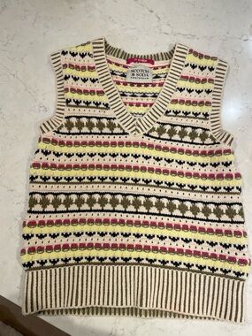 Scotch & Soda Crochet Sweater Vest